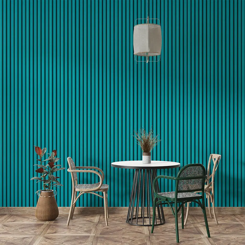 Рейка декоративна Sticker Wall WPC стінова 3000х165х23мм Темна бірюза SW-00001863 - фото 7
