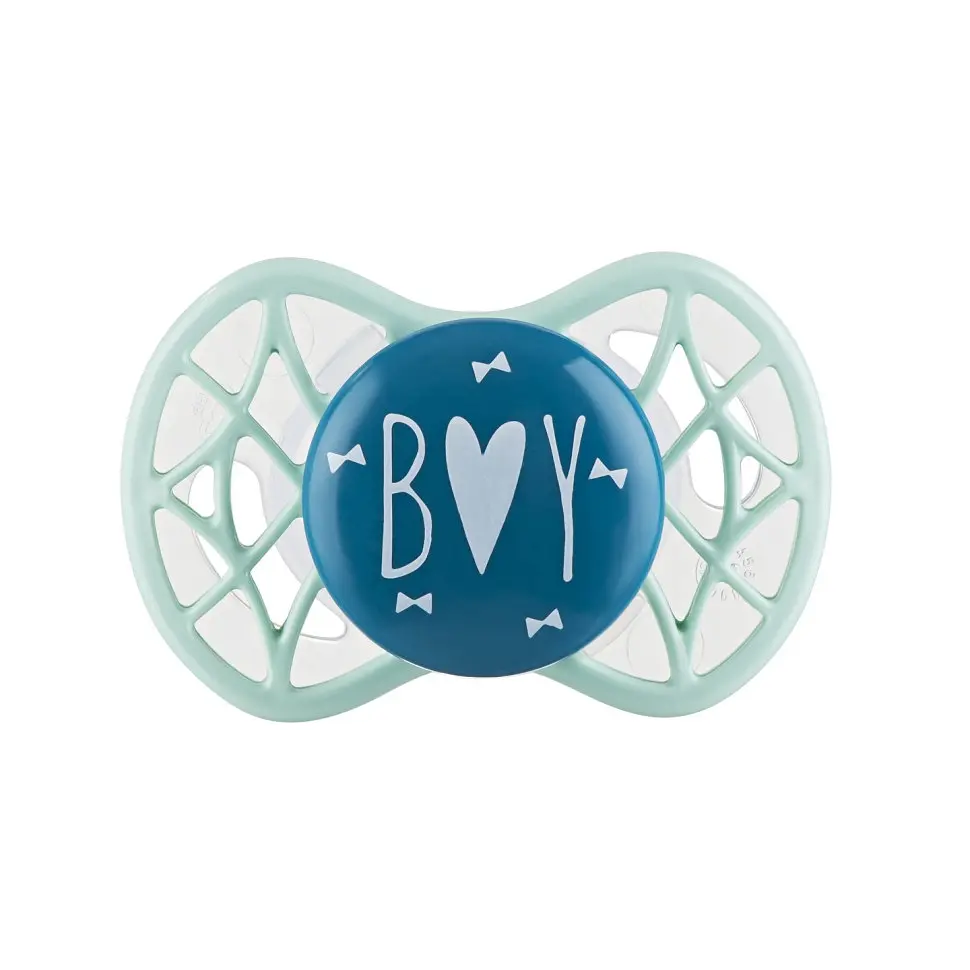 Пустышка Nuvita 7064 Air55 Cool ортодонтическая 0m+ BOY зеленая NV7064NG - фото 2