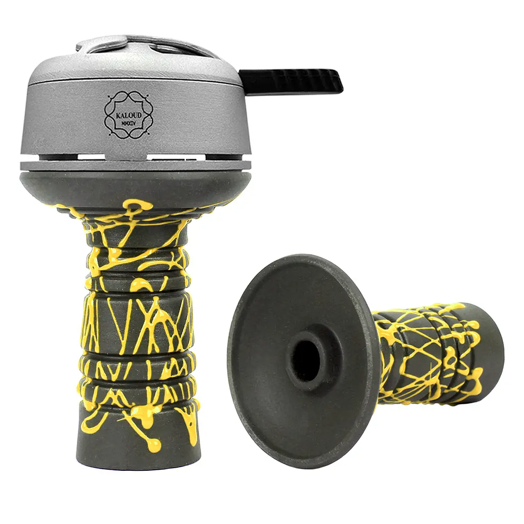 Чаша для кальяна Gusto Bowls Alien BLACK Glaze желтый - фото 2