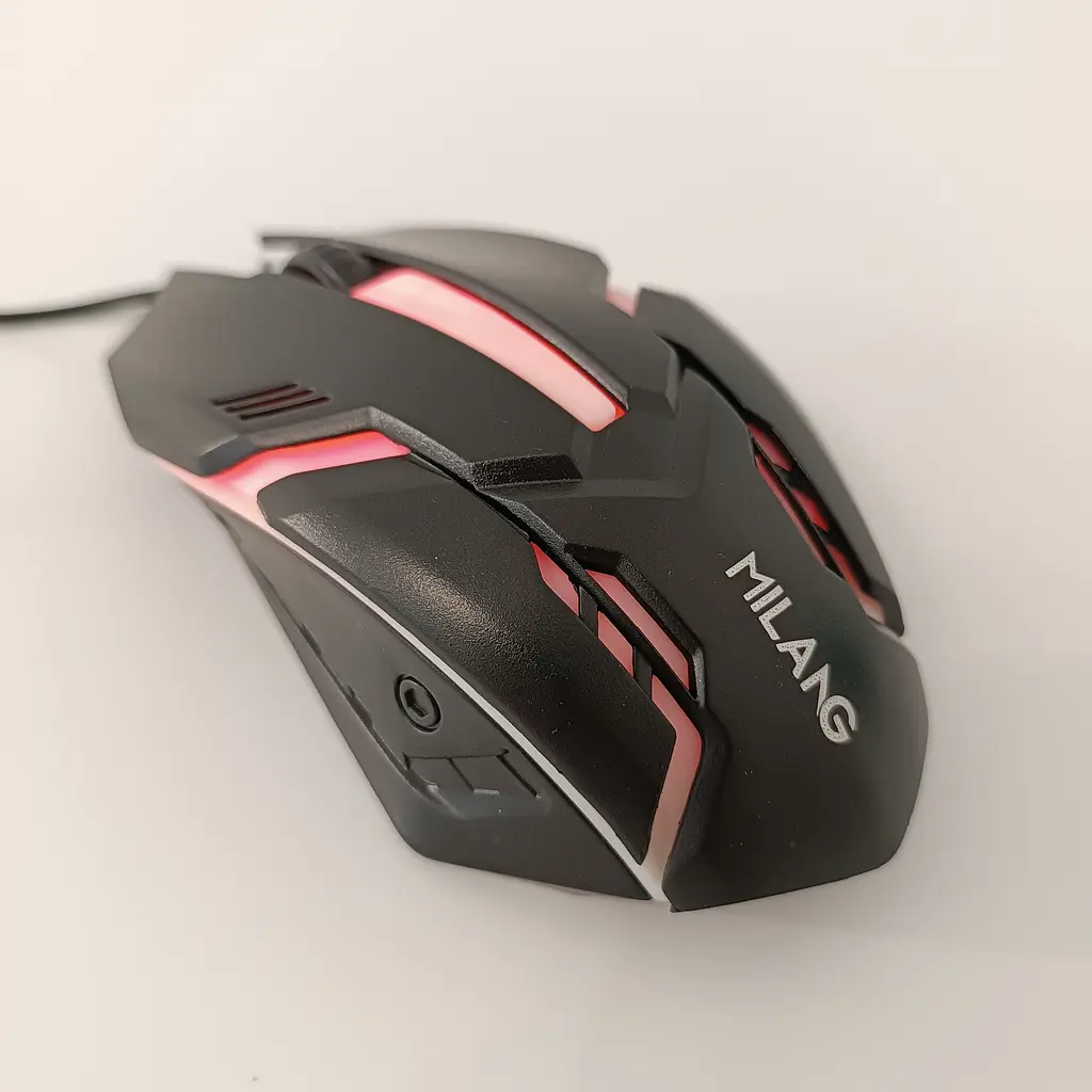 Компьютерная мышь Milang M3 USB, ведущая с RGB подсветкой, черная - фото 4
