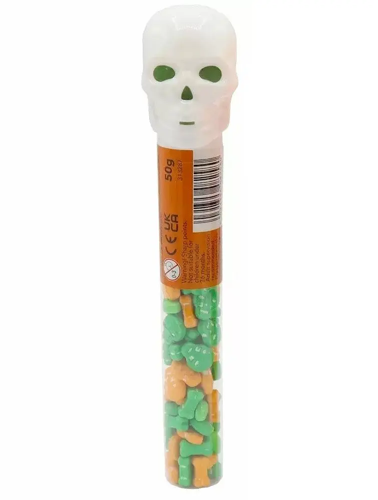 Льодяники Череп Candy Realms Spooky Tubes 50g