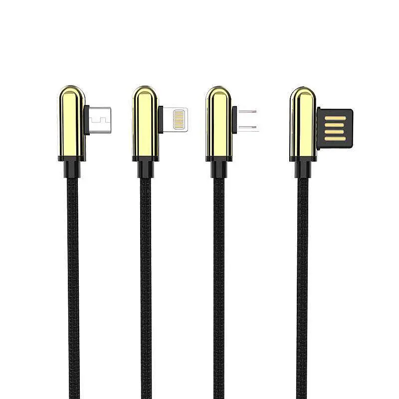 Кабель Aspor A118 USB – Micro 2.4A/1м- золотий - фото 3