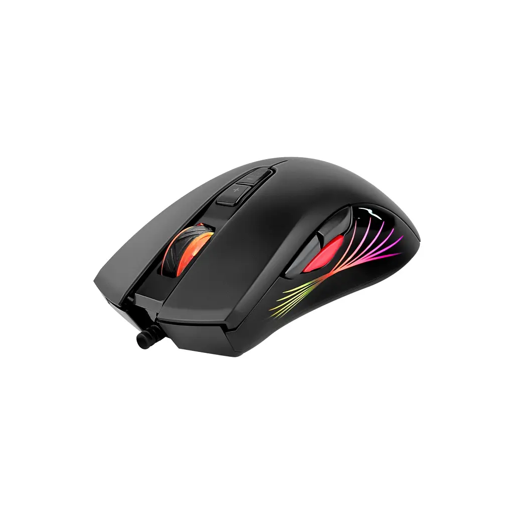 Мишка Marvo M519 RGB-LED USB Black (M519) - фото 2