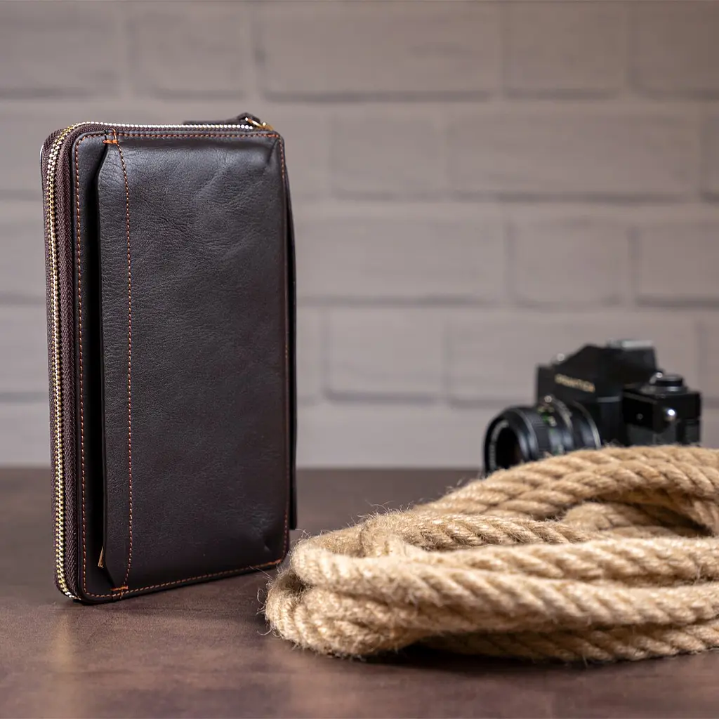 Чоловічий шкіряний клатч Vintage 22,5х12х4 см sum0012742 - фото 5