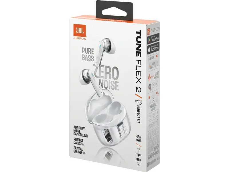 Навушники TWS JBL Tune Flex 2 Ghost White (TFLEX2GWHT) - фото 11