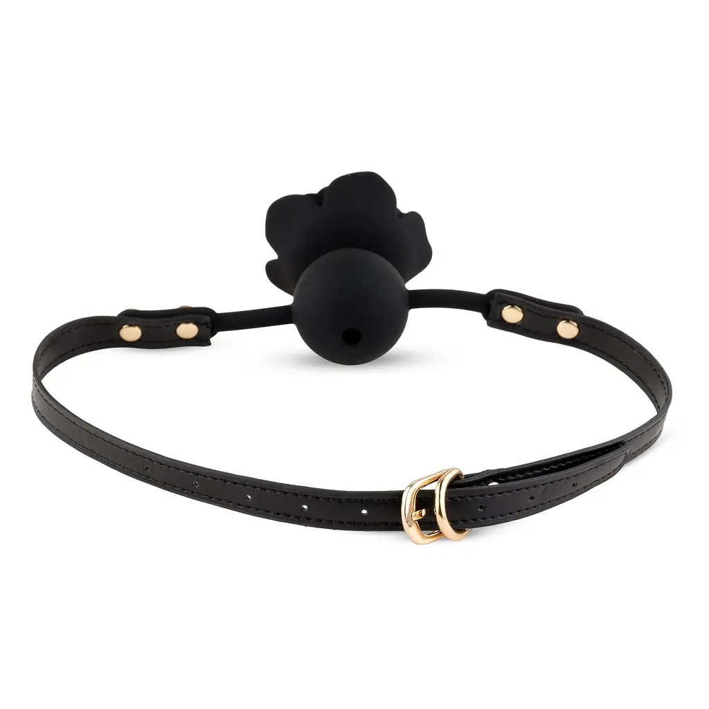 Кляп кулька B-Series Black Rose Ball Gag - фото 3