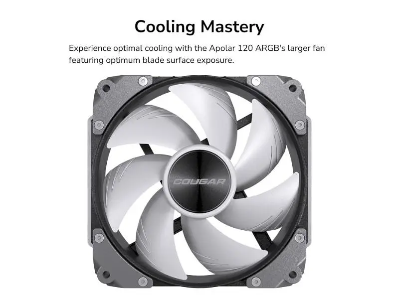 Вентилятор Cougar Apolar 120 ARGB White - фото 12