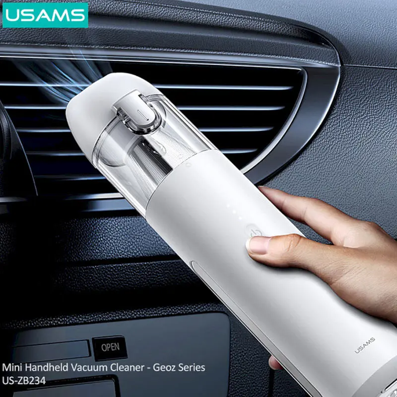 Портативный пылесос Usams US-ZB234 Mini Geoz Series 6000Pa 7800mAh - фото 2