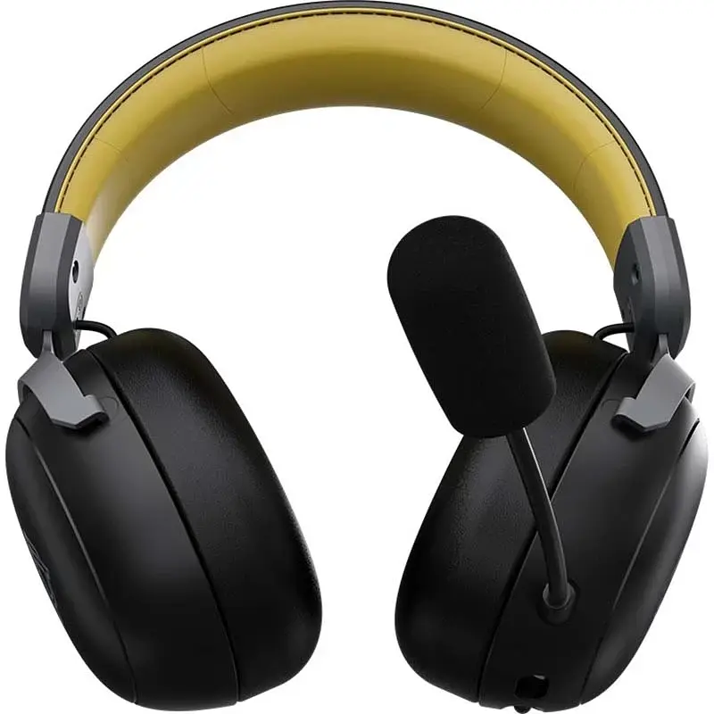 Навушники Bluetooth Stereo Ajazz AHM08 MAX Black/Gray/Yellow (AHM08-MAX-BGY) UA - фото 3