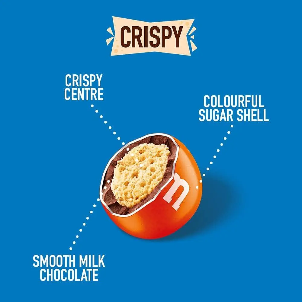 Драже M&M's Crispy Milk Chocolate Party 850 g - фото 5