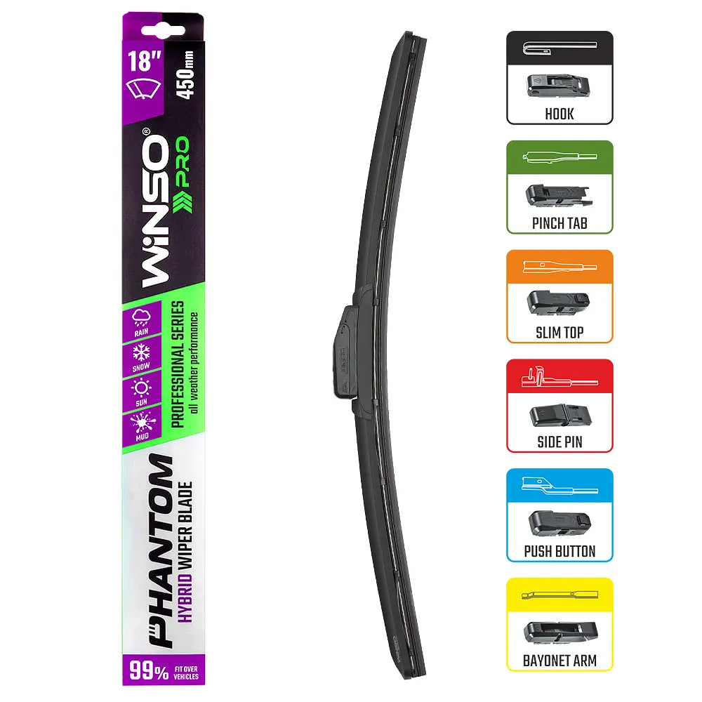 Щетка стеклоочистителя гибридная Winso Pro Phantom 18/450 мм (118450) - фото 3