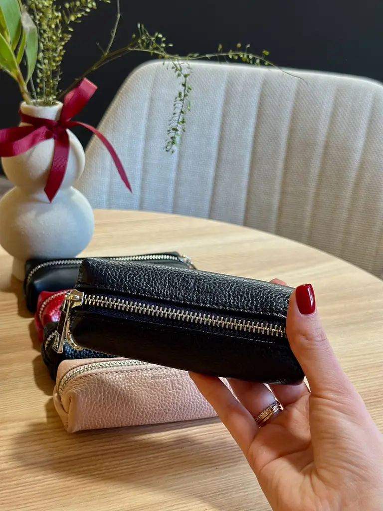 Ключниця з натуральної шкіри 5170 ST Leather чорна 75 мм - фото 6