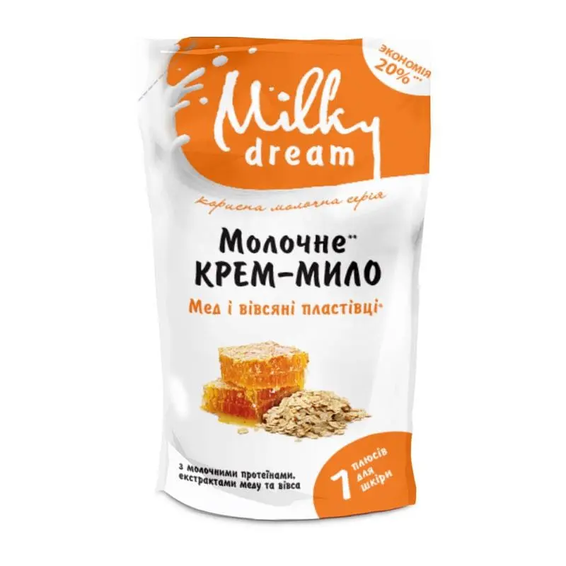 Рідке мило Milky Dream Мед і вівсяні пластівці 1000 мл