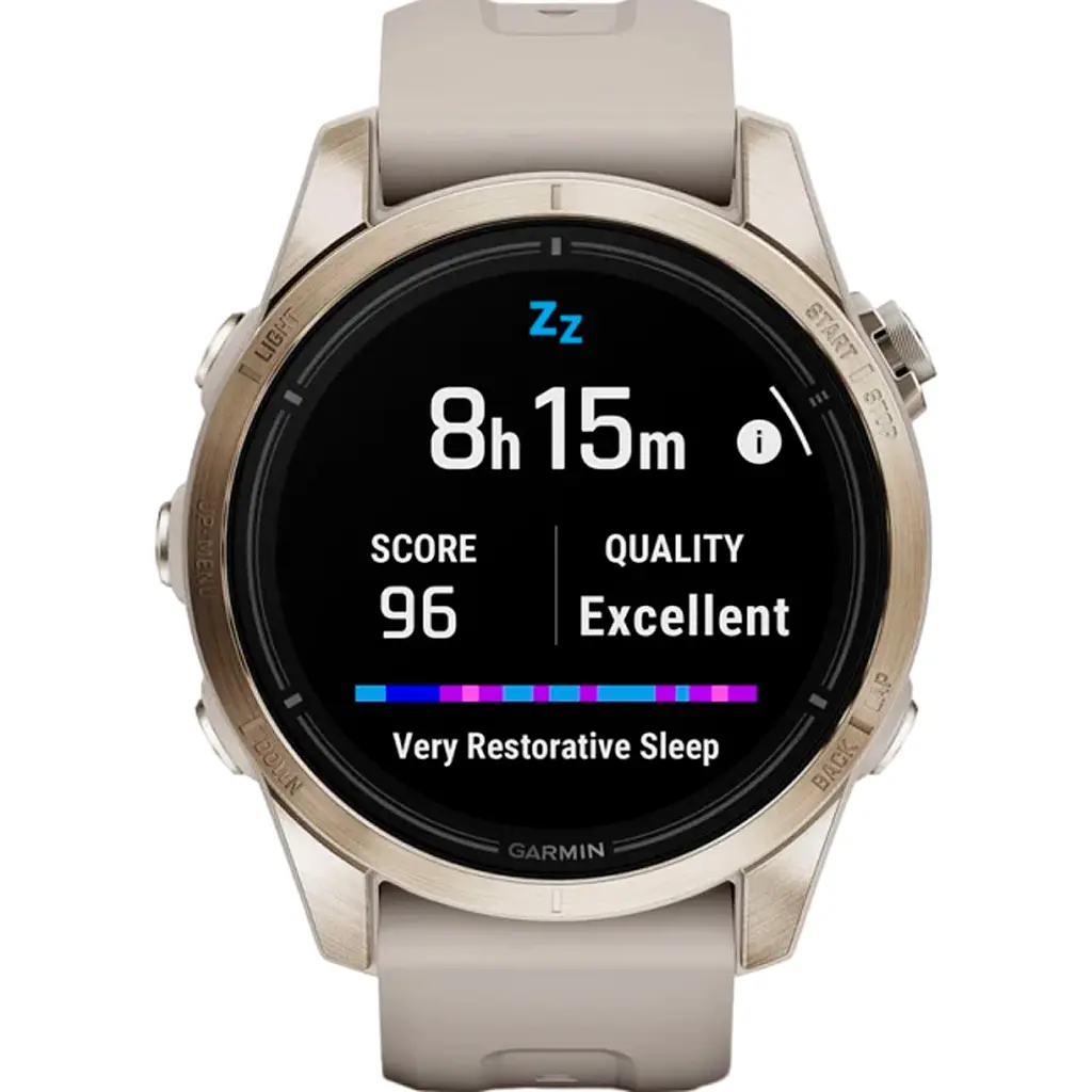 Смарт-часы Garmin Epix Pro [Gen 2] Sapphire Edition 42mm Soft Gold with Light Sand Band [010-02802-10] [86536] - фото 2