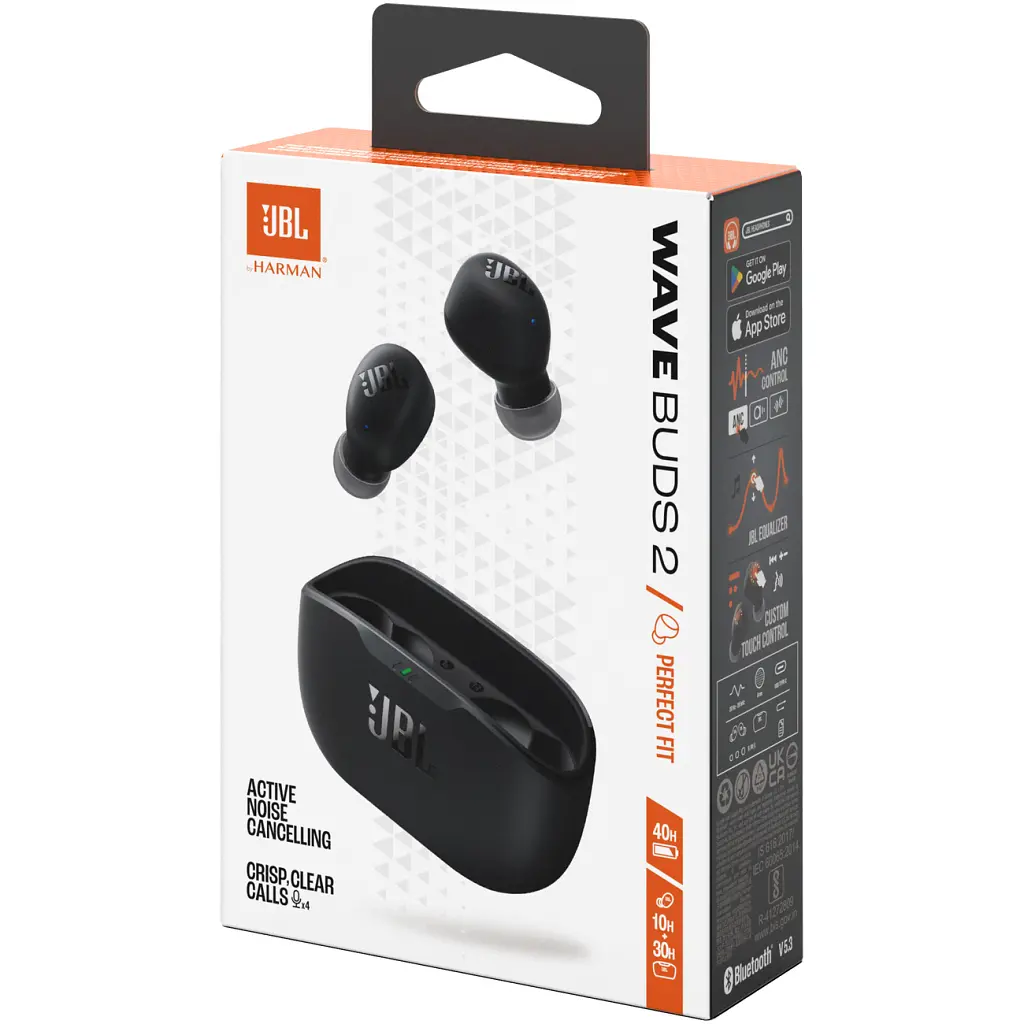 Навушники JBL Wave Buds 2 Black (JBLWBUDS2BLK) - фото 10