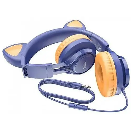 Навушники Hoco Cat ear headphones with mic W36 Hi-Fi 6931474770400 - фото 3