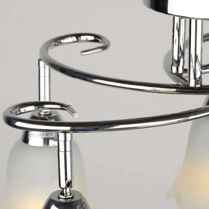 Люстра потолочная Brille классическая E14 40W CH (LK-365C/5) - фото 3