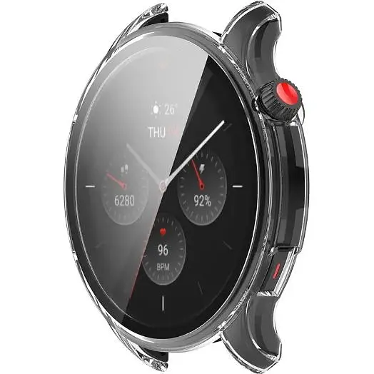 Чохол-накладка DK Пластик Gloss Glass Full Cover для Xiaomi Amazfit GTR 4 (clear) - фото 3