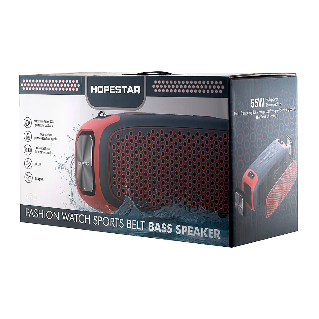 Портативная Bluetooth – колонка Hopestar A30 Красный - фото 2