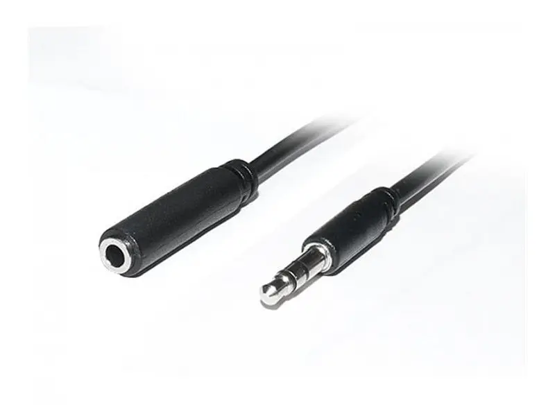 Аудіокабель REAL-EL Audio Pro (EL123500041) mini-jack 3.5мм(M)-mini-jack 3.5мм(F) 1м, чорний - фото 2