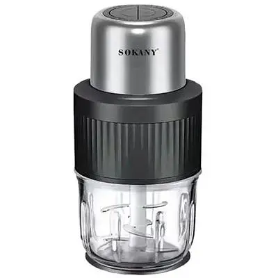 Измельчитель Sokany SK-YM-7032 набор из 2-х чопперов мясорубка 3 л и 0.5 л 800 Вт черный - фото 2