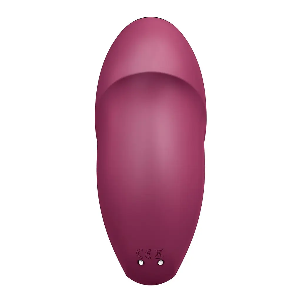 Вібростимулятор-пульсатор Satisfyer Tap & Climax 1 Red, ефект постукування пальцем, 2 мотори - фото 6