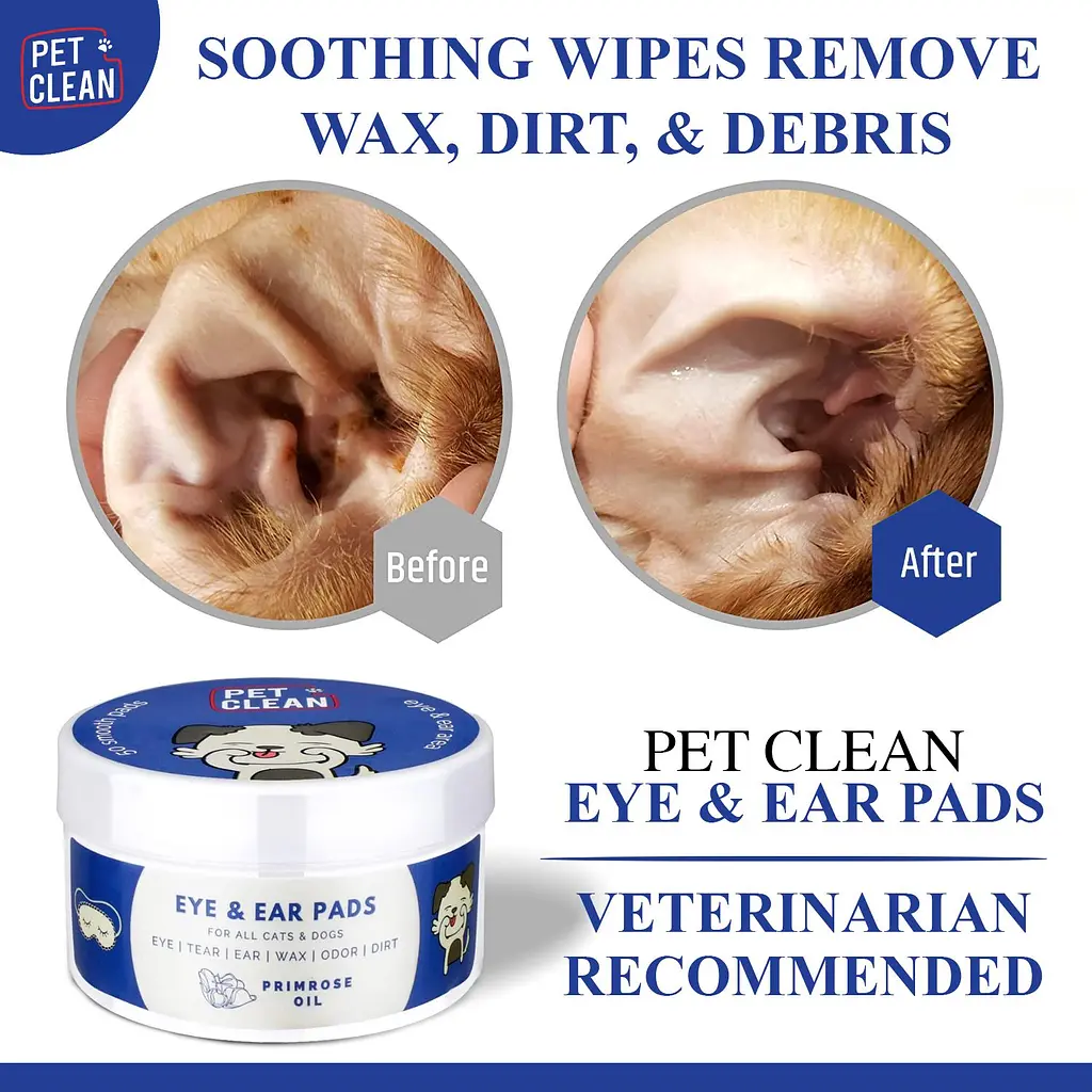 Салфетки влажные Pet Clean Eye & Ear Wipes для гигиены глаз и ушей домашних животных 50 шт. - фото 3