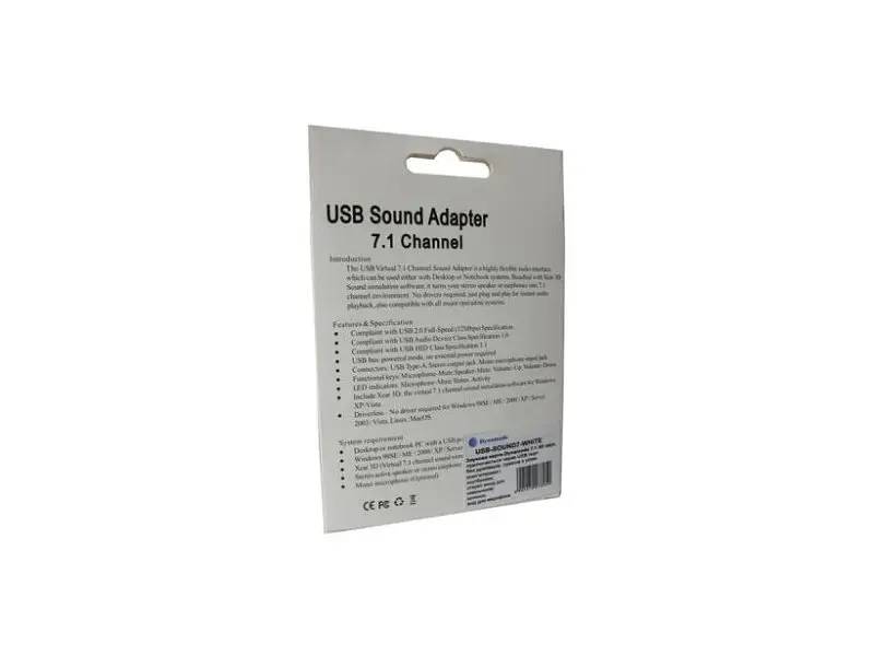 Звукова плата Dynamode C-Media USB 8 3D RTL (USB-SOUND7-WHITE) - фото 2