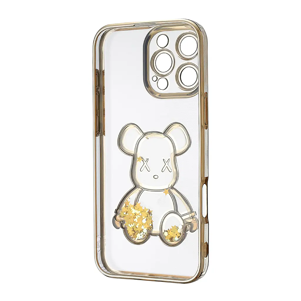 Чохол Shining Bear Case Protected Camera iPhone 16 Pro Max Gold - фото 3