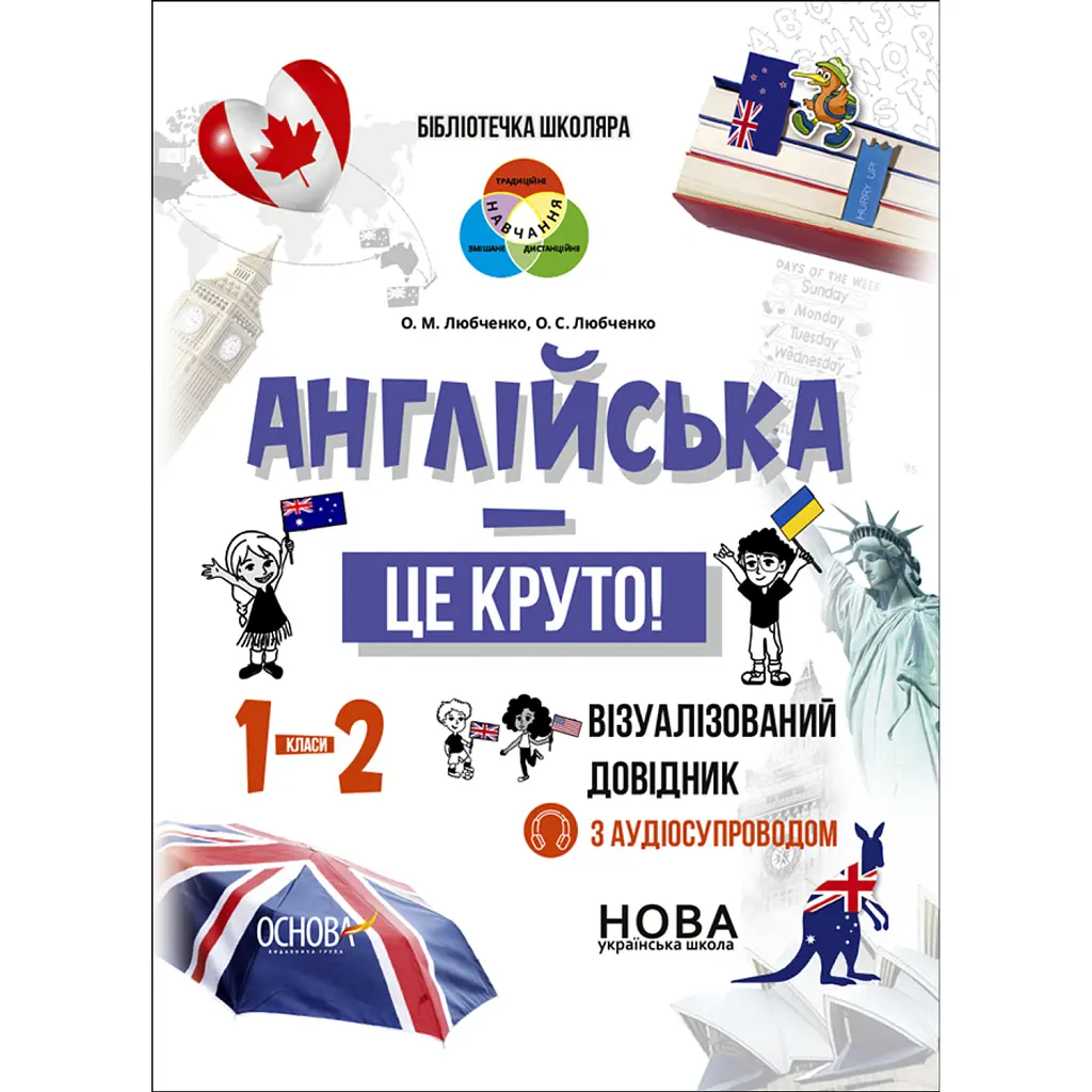Англійська - це круто! Візуалізований довідник. 1-2 класи - Олена Любченко