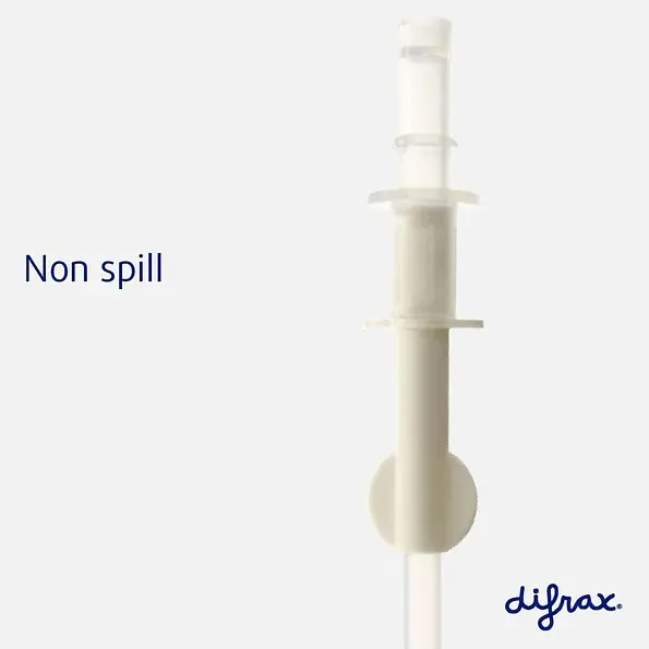 Чашка непроливайка із силіконовою соломинкою Difrax Non-Spill рожева (1010 Raspberry) - фото 2