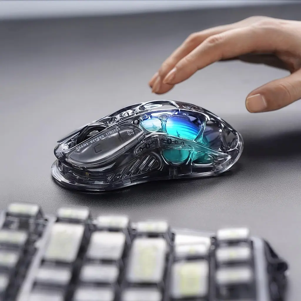 Ігрова Миша GravaStar Mercury M2 - Transparent Black (GRAVASTARM2_XTAL_BLK) - фото 7