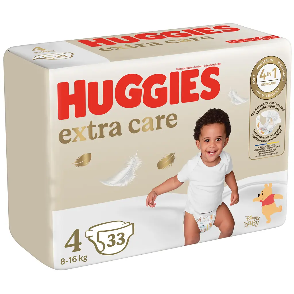 Підгузки Huggies Extra Care Size 4 (8-16 кг) 33 шт (5029053583143) - фото 3