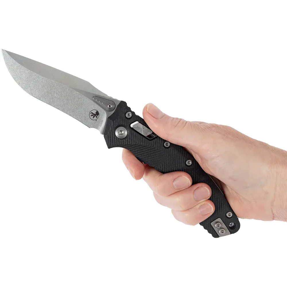 Ніж Microtech Amphibian Stonewash Black - фото 5