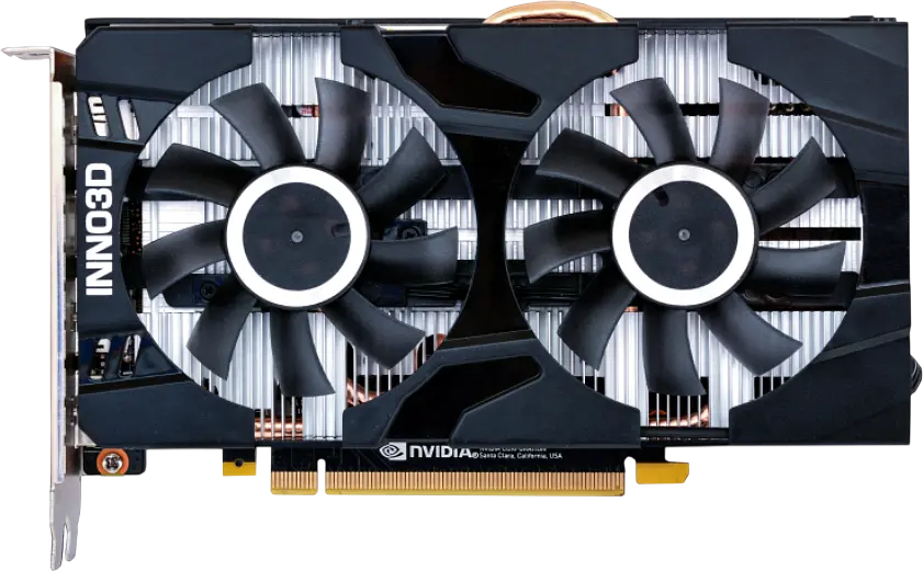Видеокарта GeForce GTX 1660 Ti 6GB Inno3D Twin X2 (N166T2-06D6-1710VA15) Б/У - фото 2