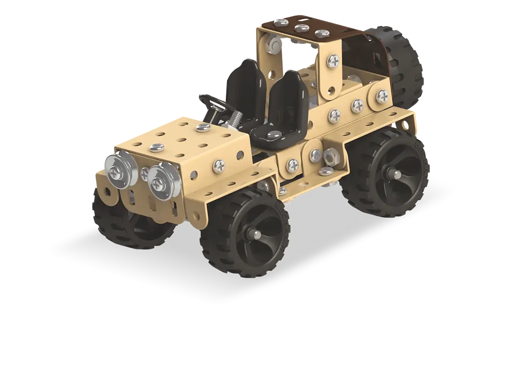 Конструктор Zephyr Mechanic Safari металевий розвивальний 155 елементів 5 моделей - фото 4