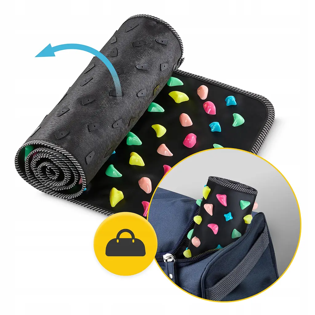 Килимок ортопедичний 4FIZJO 175 x 35 см з каменями для масажу ніг Black (P-5905973403184) - фото 7