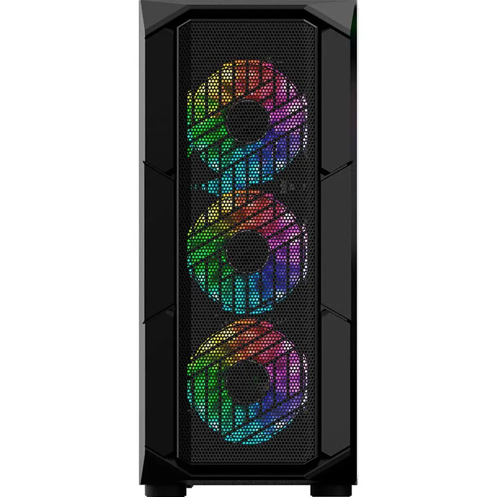 Корпус 1stPlayer XF-BK-4F7 Black [134421] - фото 4