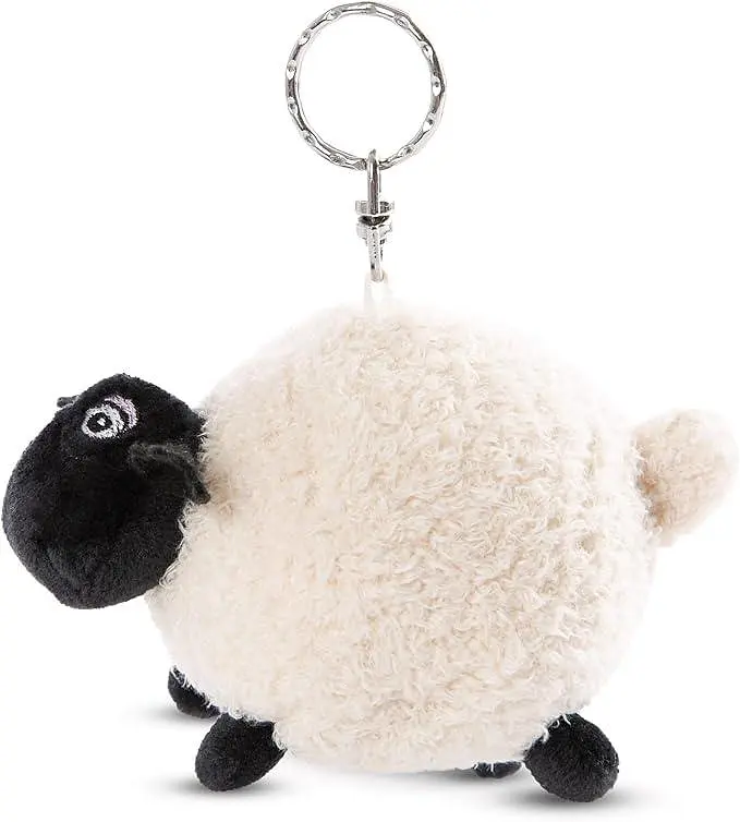 М'яка іграшка брелок Овечка Шон Ширлі NICI Shirley Shaun the Sheep 10 см плюшева біла (SKU-273) - фото 3