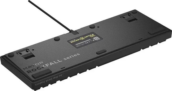 Клавіатура HATOR Rockfall 2 Optica TKL RGB USB Black (HTK-730) - фото 4