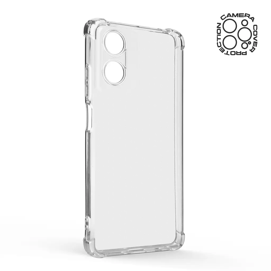 Прозрачный чехол для Motorola G04/G04s/E14 с защитой камеры и усиленными бортами, тонкий, силиконовый, бесцветный, ударопрочный, противоударный бампер с закрытой камерой, ArmorStandart (ARM73908) - фото 2