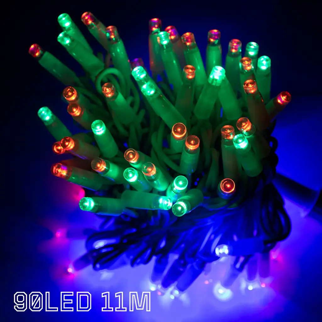 Светодиодная новогодняя гирлянда Line M-1, 11 м, 90 LED, разноцветное свечение, 220V, для ёлки и окна - фото 3