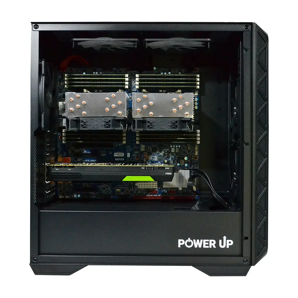 Двопроцесорна робоча станція Power Up #587 Xeon E5 2673 v4 x2/32 GB/HDD 2 TB/SSD 512 Gb/NVIDIA Quadro P5000 16 Gb - фото 2