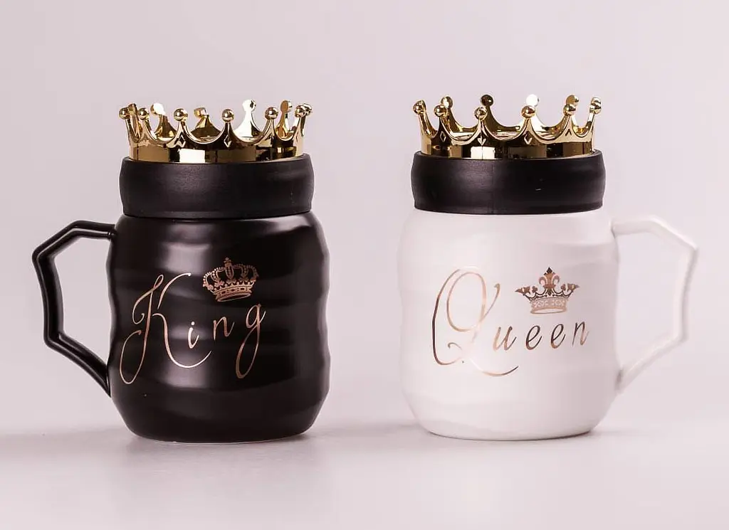 Набір чашок Jumbo King & Queen керамічний 2 шт. - фото 3