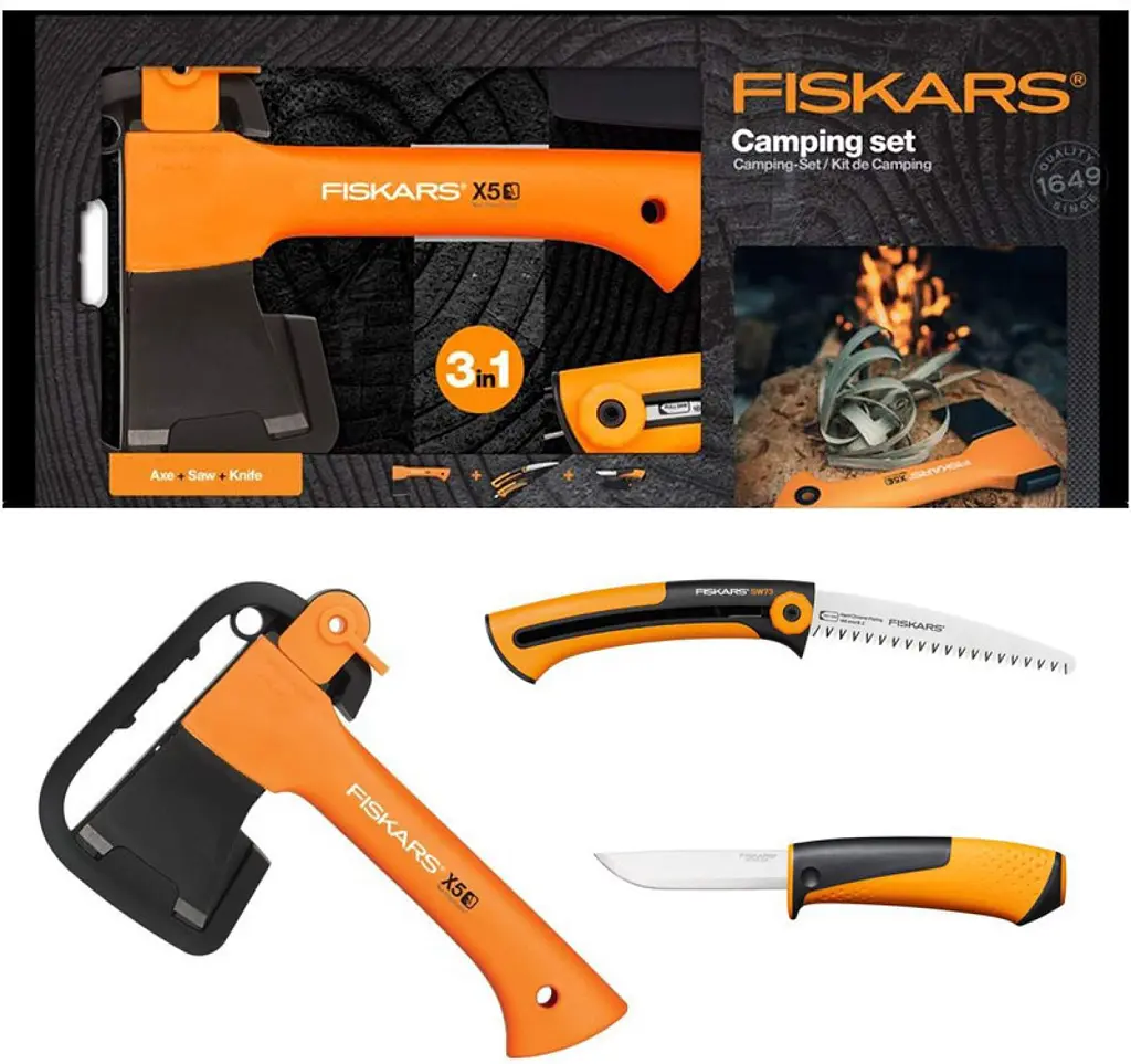 Набір Fiskars сокира XXS X5+ніж+пила (1057912) - фото 2