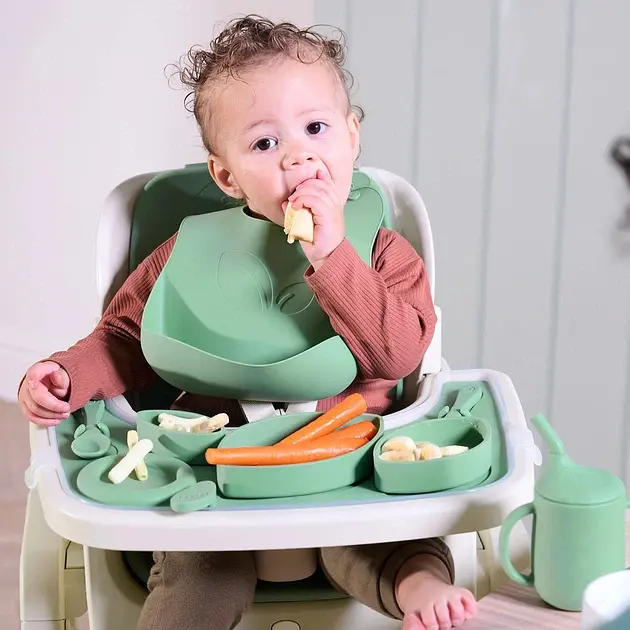 Дитячий набір посуду Tutti Bambini Nova для стільчика зелений (611025/BA) - фото 6