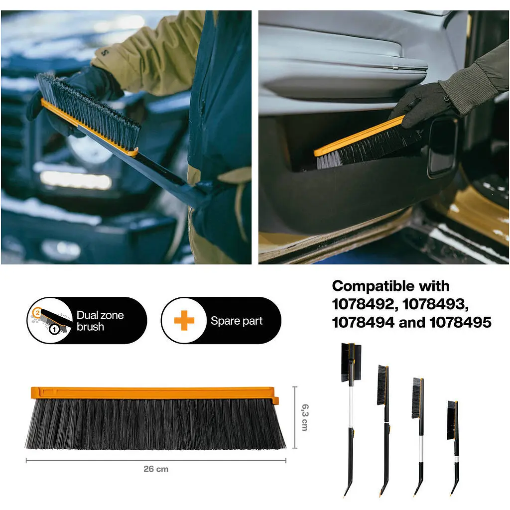 Запасна голова для автощіток Fiskars X-series/Plus (1078498) - фото 2