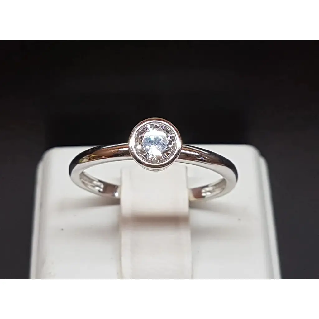 Золоте кільце Столична Ювелірна Фабрика з фіанітом. 142700б 18,5 - фото 3