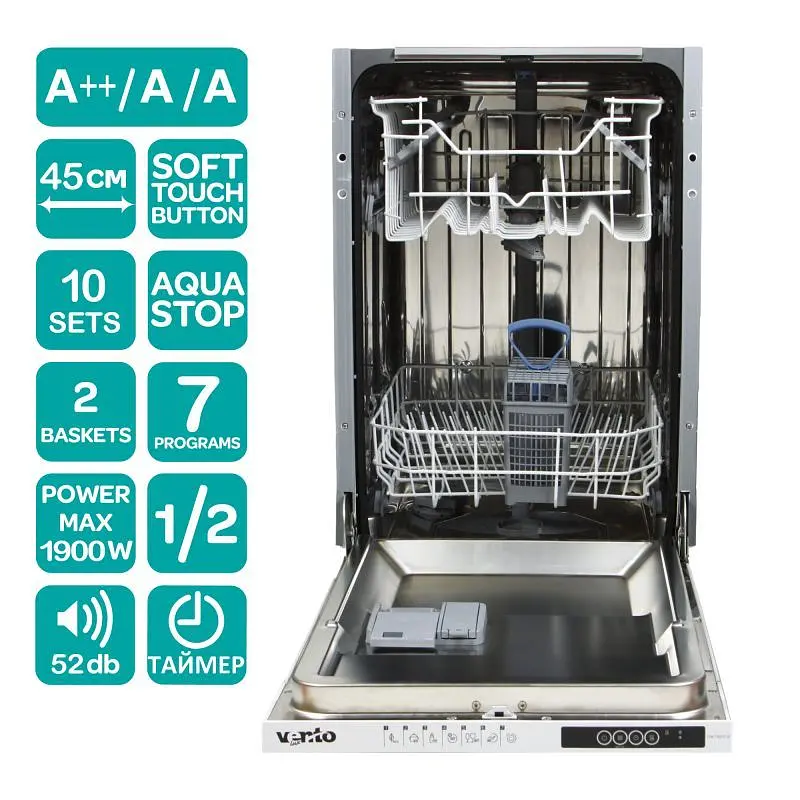 Посудомоечная машина Ventolux DWT 4507 A - фото 2