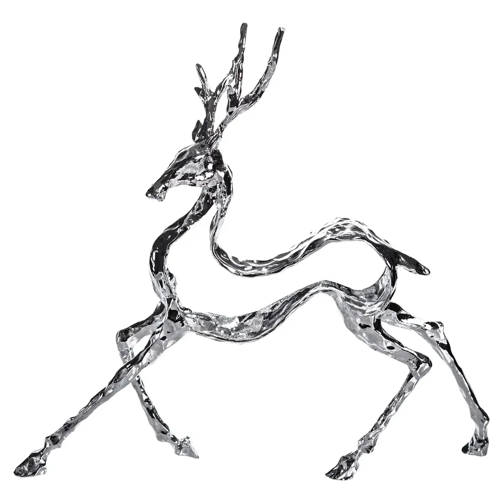 Декоративна фігурка Yiwu Reindeer 30х8х29 см металева статуетка колекційна для дому декор на камін HP-7-9 - фото 3